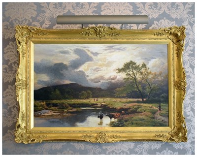 Lot 306 - Sidney Richard Percy (1821-1886) - Oil on canvas - 'Approaching Storm'