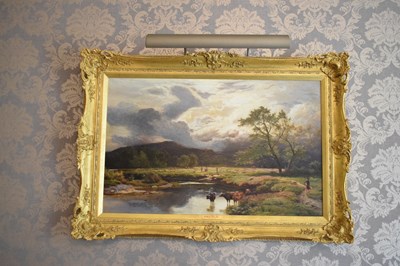 Lot 306 - Sidney Richard Percy (1821-1886) - Oil on canvas - 'Approaching Storm'