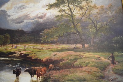 Lot 306 - Sidney Richard Percy (1821-1886) - Oil on canvas - 'Approaching Storm'