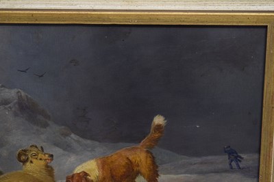 Lot 662 - Follower of Robert Henry Roe (1822–1905) - Oil on panel - Sheep and dog