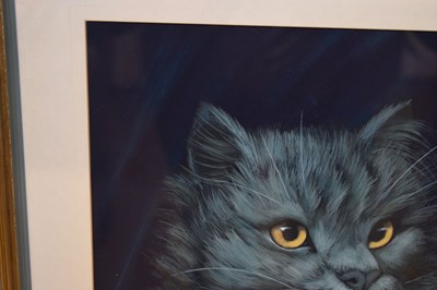 Lot 664 - David Blake (Bristol Savages) - Watercolour/Gouache - Study of a cat