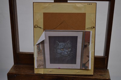 Lot 664 - David Blake (Bristol Savages) - Watercolour/Gouache - Study of a cat