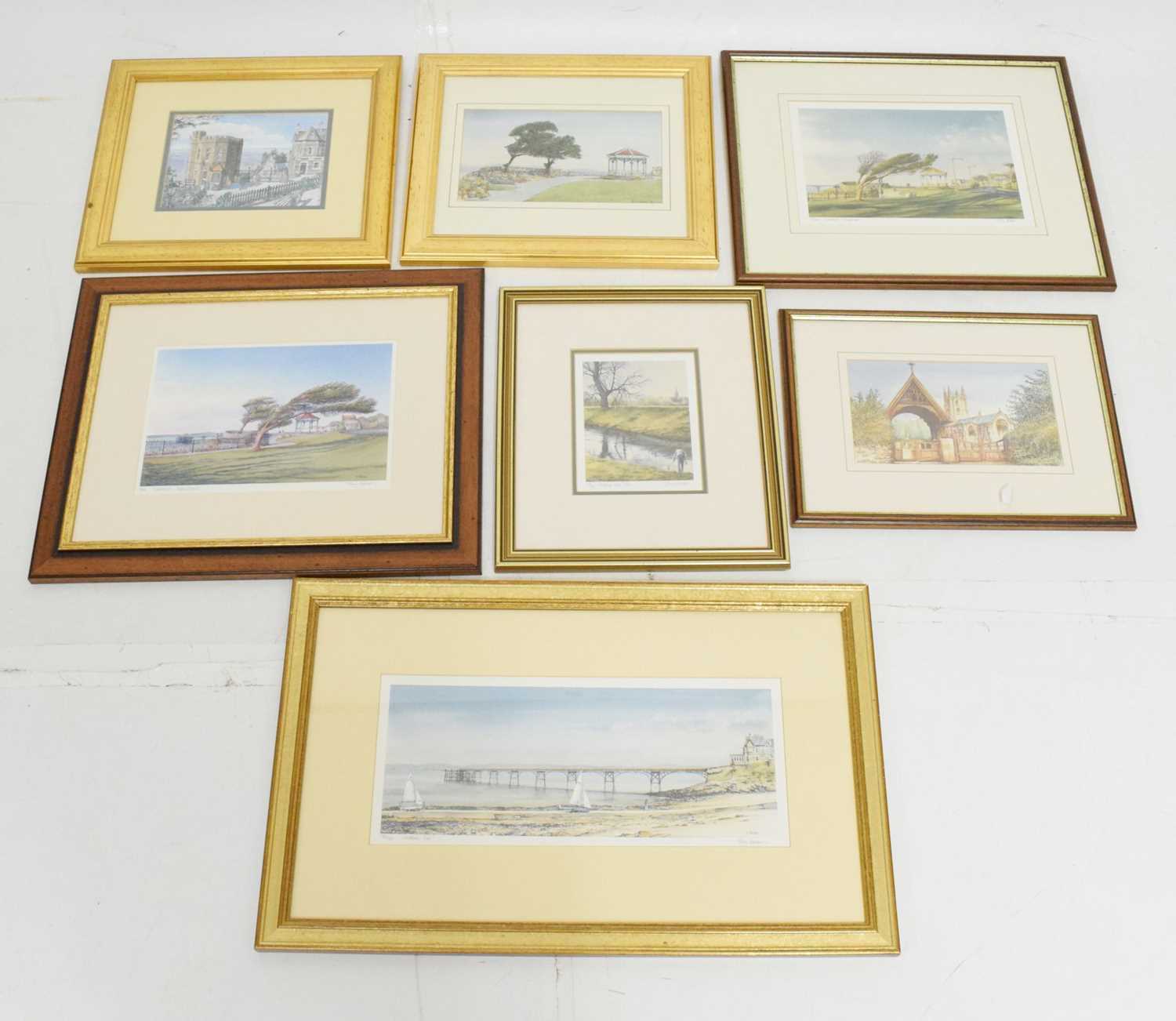 Lot 631 - Four signed limited edition Terry Bevan prints and others