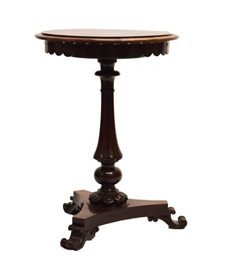 Lot 578 - Early Victorian rosewood combination tripod occasional table / jardinière stand