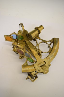 Lot 378 - Early 20th century E.R. Watts & Sons brass sextant