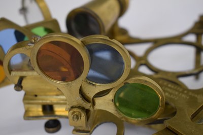 Lot 378 - Early 20th century E.R. Watts & Sons brass sextant