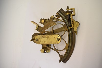 Lot 378 - Early 20th century E.R. Watts & Sons brass sextant