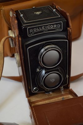 Lot 379 - Rolleicord Franke & Heidecke camera and camera accessories