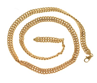 Lot 59 - 9ct gold fancy link necklace
