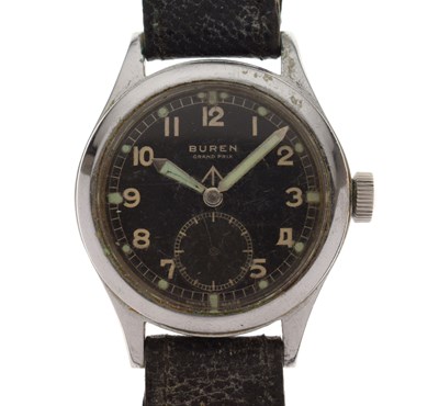 Lot 56 - Buren  - Gentleman's Grand Prix 'Dirty Dozen' British military issue wristwatch