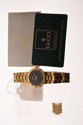 Lot 105 - Gucci - Gentleman's gold plated wristwatch