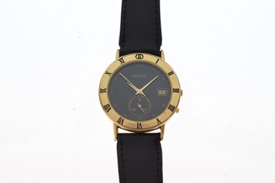 Lot 106 - Gucci - Gentleman's gold plated wristwatch