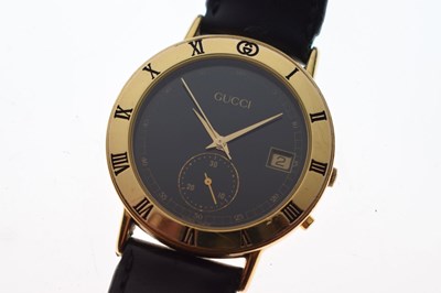 Lot 106 - Gucci - Gentleman's gold plated wristwatch