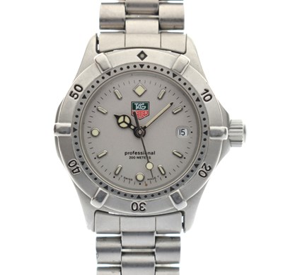 Lot 110 - Tag Heuer - Lady's Professional stainless steel wristwatch