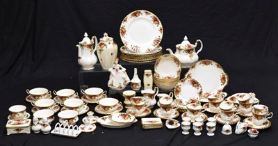 Lot 571 - Extensive Royal Albert 'Old Country Roses' pattern six-person set