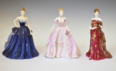 Lot 548 - Coalport - Three porcelain figures