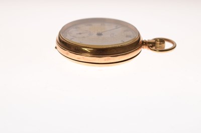 Lot 128 - Smiths De Luxe - 1950's 9ct gold open-faced pocket watch