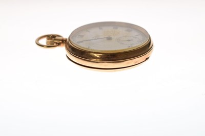 Lot 128 - Smiths De Luxe - 1950's 9ct gold open-faced pocket watch