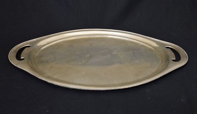 Lot 244 - German 800 standard white metal tray or salver