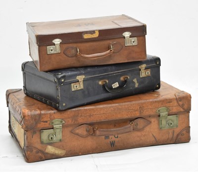 Lot 779 - Early 20th century luggage case and two other cases