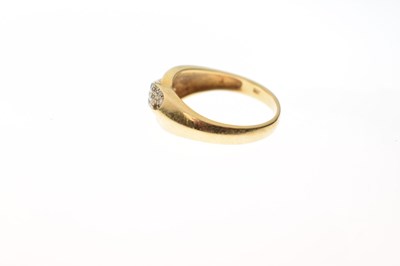 Lot 2 - 18ct gold diamond set dress ring