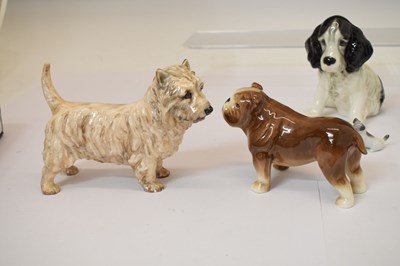 Lot 570 - Group of Beswick, Royal Doulton, Sylvac animals cat and dog figures