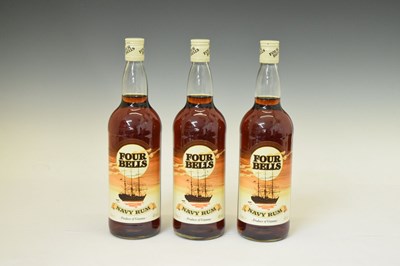 Lot 844 - Four Bells Guyana Navy Rum, 3 x 1 litre bottles