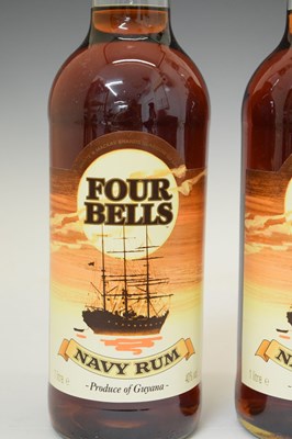 Lot 844 - Four Bells Guyana Navy Rum, 3 x 1 litre bottles