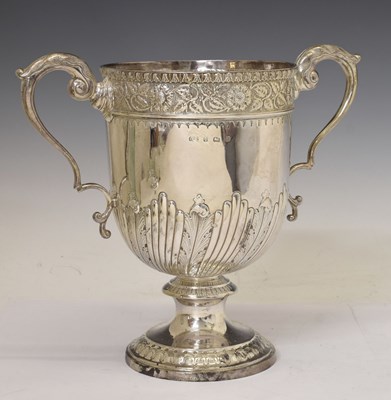 Lot 71 - Late Victorian silver pedestal cup