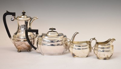 Lot 239 - Matched four-piece tea set