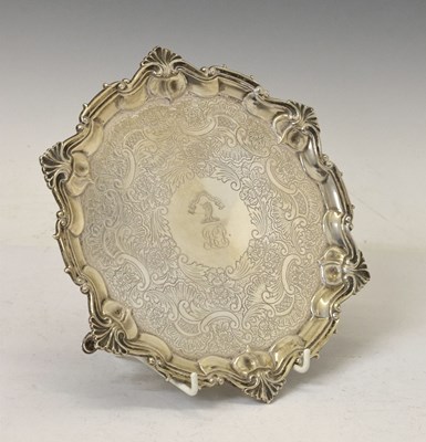 Lot 236 - Late Victorian silver salver or waiter