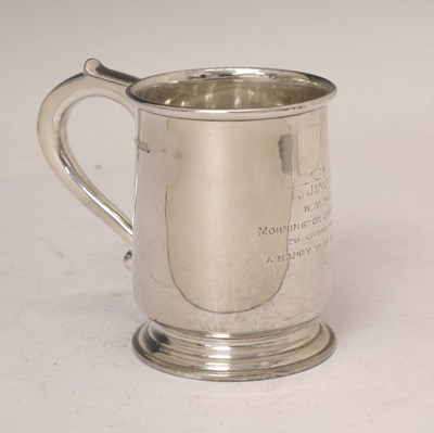 Lot 201 - George VI silver mug