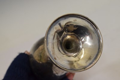 Lot 202 - Victorian silver goblet and a Continental white metal bell