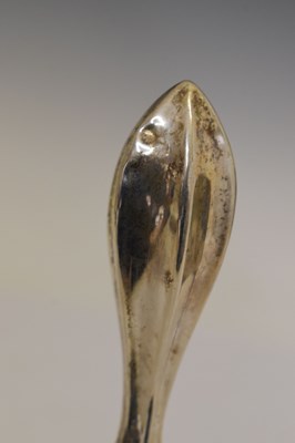 Lot 202 - Victorian silver goblet and a Continental white metal bell