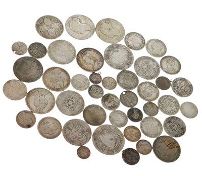 Lot 272 - Mixed group of Victorian silver coinage