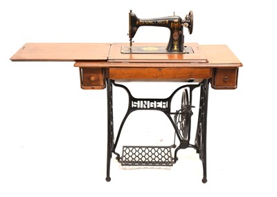 Lot 423 - Singer treadle sewing machine