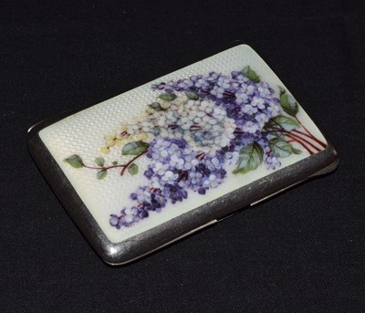 Lot 191 - Early 20th century enamel cheroot case