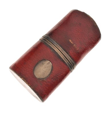 Lot 128 - Rare George III travelling inkwell and penner etui, circa 1790