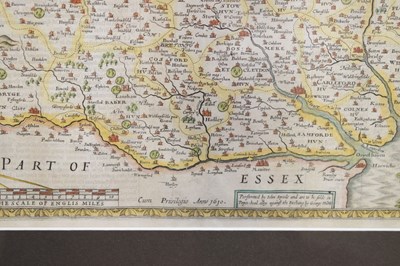Lot 280 - Speed (John), 17th century hand coloured engraved map of 'Suffolke (Suffolk)