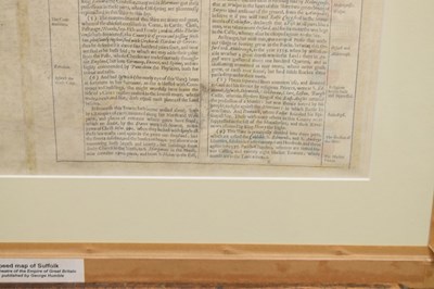 Lot 280 - Speed (John), 17th century hand coloured engraved map of 'Suffolke (Suffolk)