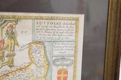 Lot 280 - Speed (John), 17th century hand coloured engraved map of 'Suffolke (Suffolk)