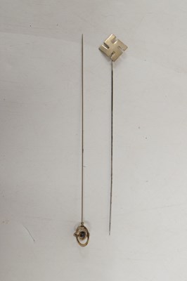 Lot 48 - Two Edwardian Charles Horner silver hat pins