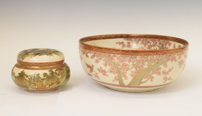 Lot 317 - Japanese Satsuma bowl, etc