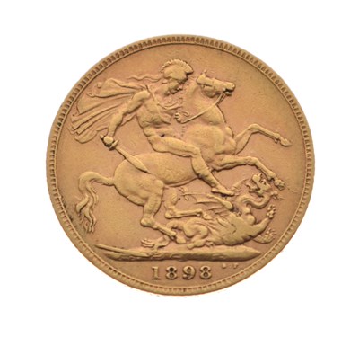 Lot 156 - Victorian gold sovereign, 1898