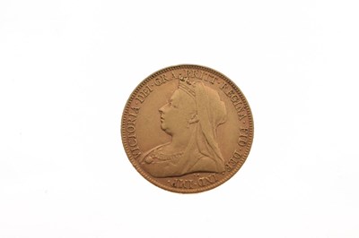 Lot 156 - Victorian gold sovereign, 1898