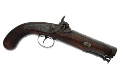 Lot 177 - 13 bore percussion travelling pistol