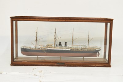 Lot 347 - Mahogany case model of SS Orient by Luis Jacoby-Gomez of Barcelona, circa 1930