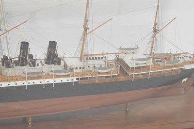 Lot 347 - Mahogany case model of SS Orient by Luis Jacoby-Gomez of Barcelona, circa 1930