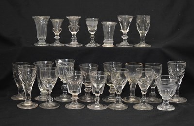 Lot 264 - Collection of twenty-two mainly 19th century drinking glasses