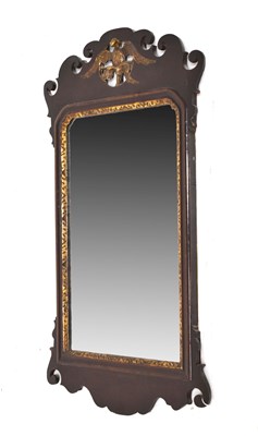 Lot 688 - George III style fret-frame wall mirror